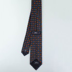 Aiden Silk Tie // Black + Orange