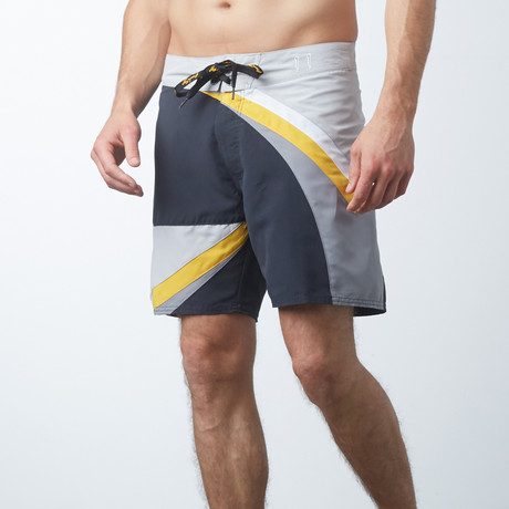 Monte Carlo Swim Trunk // Gold + Charcoal (30)