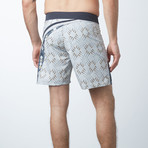 Monte Carlo Swim Trunk // Silver Geometry (30)