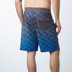 El Porto Boardshorts // Charcoal + Blue (31)