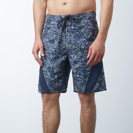 Printed Boardshort // Blue (30)