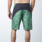 Printed Boardshort // Green (30)