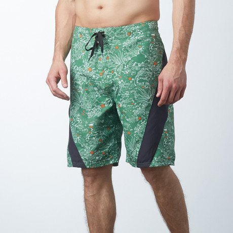 Printed Boardshort // Green (30)