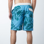 E Boardshort with Flap Back Pocket // Blue Multi (L)