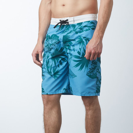 E Boardshort with Flap Back Pocket // Blue Multi (S)