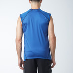 Sleeveless Rash Guard // Pacific Blue (L)