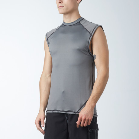 Sleeveless Rash Guard // Charcoal (S)