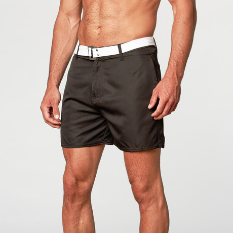 Saint Tropez 5" Swim Trunk // Black (30)