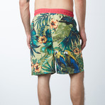 E Boardshort with back Zip Pocket // Yellow Multi (XL)