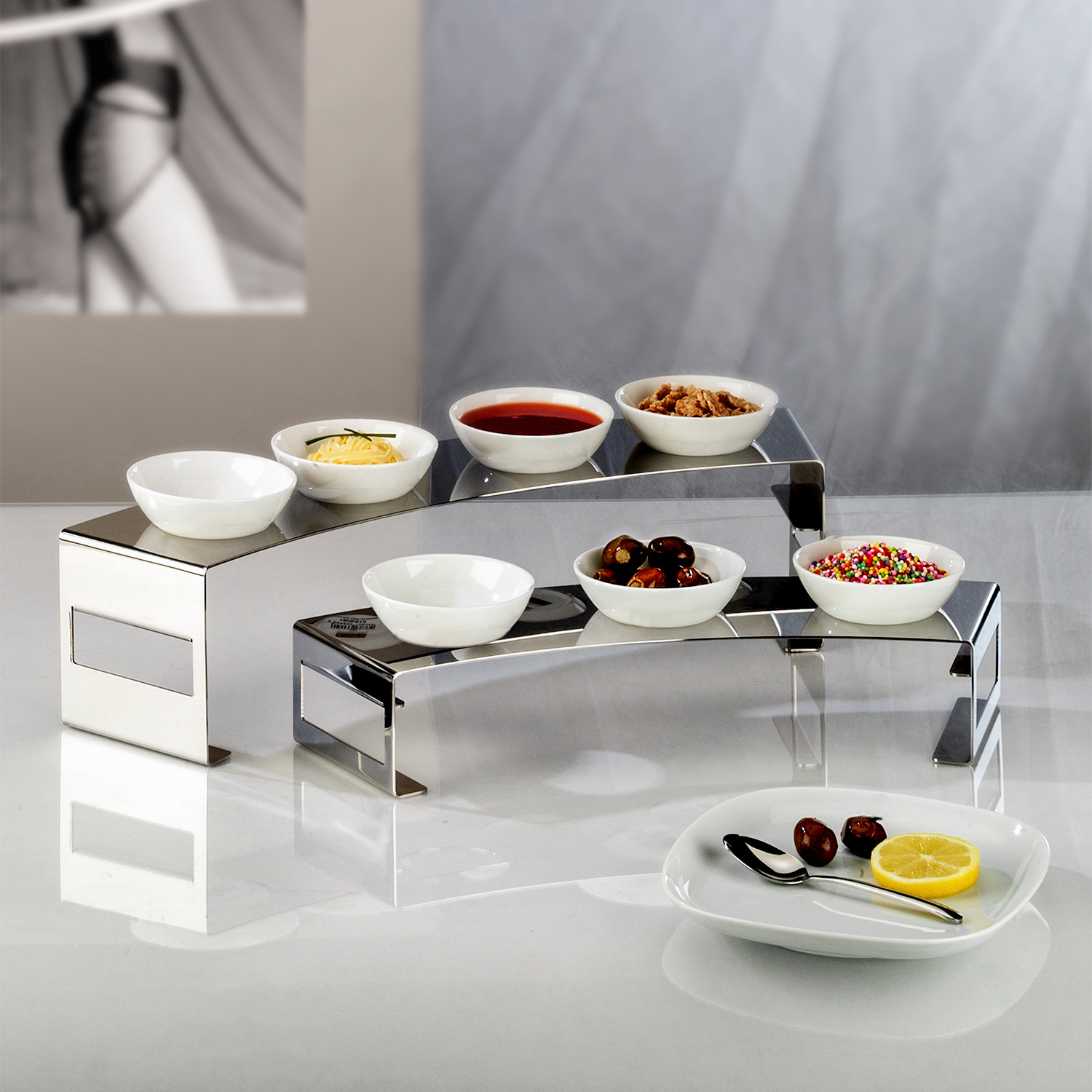 Lunch 4 Bowl Bar Condiment Set - Elleffe Design - Touch of Modern