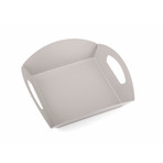 Plexi Matte Dove Gray Basket Bowl