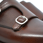 Francis II French Pebble Grain Calfskin // Cognac (UK: 7)