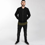 Black Bomber Jacket (Small)