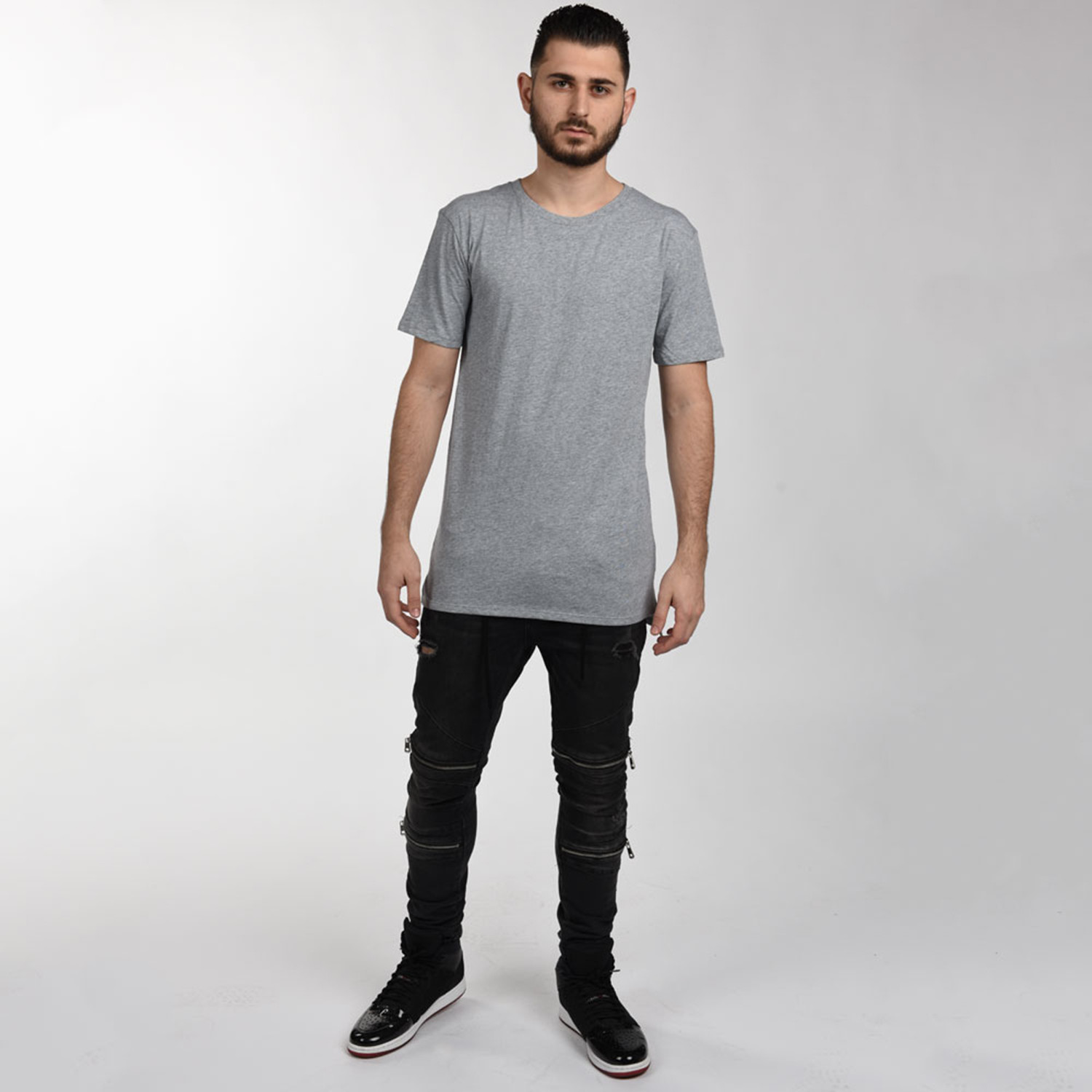 Elongated T-Shirt // Grey (Small) - Tag Twenty Two - Touch of Modern