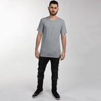 Elongated T-Shirt // Grey (Small)