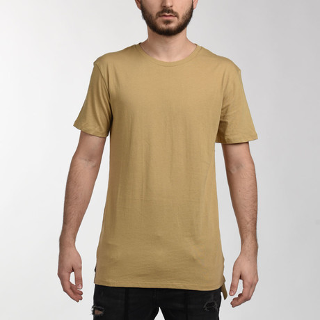 Elongated T-Shirt // Tan (Small)
