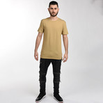 Elongated T-Shirt // Tan (Small)