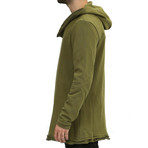 Side Zipper Jacket // Olive (Small)