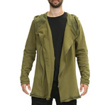 Side Zipper Jacket // Olive (Small)