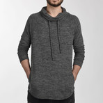 Cowl Neck Sweatshirt // Charcoal (Small)