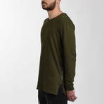 The Bobby Tee // Olive Long Sleeve (Small)