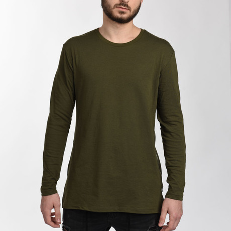 The Bobby Tee // Olive Long Sleeve (Small)
