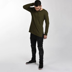 The Bobby Tee // Olive Long Sleeve (Small)