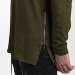 The Bobby Tee // Olive Long Sleeve (Small)