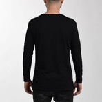 The Bobby Tee // Black Long Sleeve (Small)