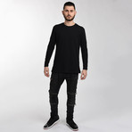 The Bobby Tee // Black Long Sleeve (Small)