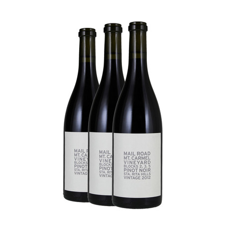 Mail Road Blocks 3,5 Mt. Carmel Pinot Noir 2012, 2013, 2014 - Vertical