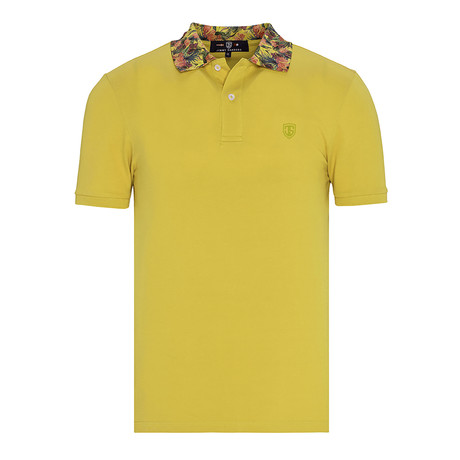 Steven Short Sleeve Polo // Yellow (XS)
