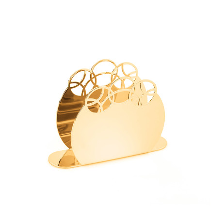 Bubble 24 Karat Gold Plated Napkin Holder