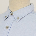 Fear Of God // Fourth Collection Cotton Button Down Oxford Casual Shirt // Blue (XS)
