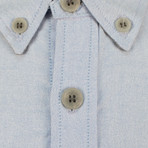 Fear Of God // Fourth Collection Cotton Button Down Oxford Casual Shirt // Blue (L)