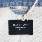 Fear Of God // Fifth Collection Heavy Terry V-Neck Polo Shirt // Gray (L)