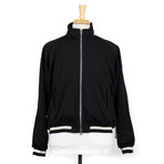 Zip-Up Bomber Jacket // Black (XS)