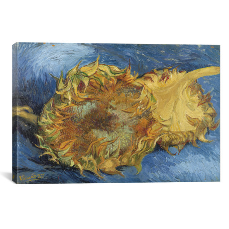 Sunflowers // Vincent van Gogh // 1887 (26"W x 18"H x 0.75"D)