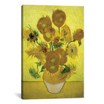 Sunflowers // Repetition Of The Fourth Version // Vincent van Gogh // 1889 (26"W x 18"H x 0.75"D)