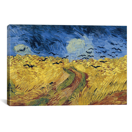 Wheatfield With Crows // Vincent van Gogh // 1890 (26"W x 18"H x 0.75"D)