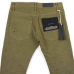 Fear Of God // Fifth Collection Green Denim Slim Fit Jeans // Green (28)