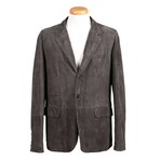Nicolo Leather Leather Jacket // Dark Gray (S)