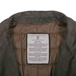 Nicolo Leather Leather Jacket // Dark Gray (S)