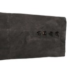 Nicolo Leather Leather Jacket // Dark Gray (S)