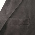 Nicolo Leather Leather Jacket // Dark Gray (S)