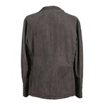 Nicolo Leather Leather Jacket // Dark Gray (S)