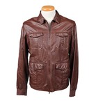 Cristian Leather Jacket // Red (XS)