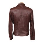 Cristian Leather Jacket // Red (M)