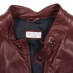 Marco Leather Jacket // Red (XS)