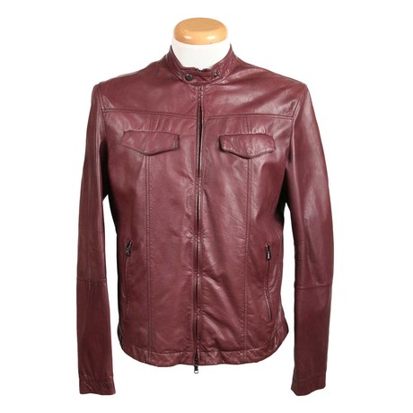 Marco Leather Jacket // Red (XS)